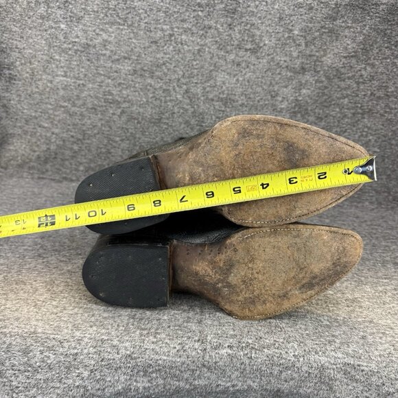 ✅Verthali Exotic Western Boots 🖤Black Ostrich Leather Cowboy Boots Mens Size 10 - Picture 6 of 13